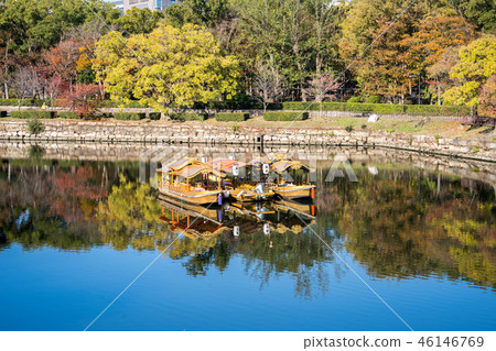 日本 秋天 大阪城 世界遺產 御座船 護城河 osaka castle (osaka jyo) go 日本 秋天 大阪城 世界遺產 御座船 護城河 osaka castle (osaka jyo) go 46146769