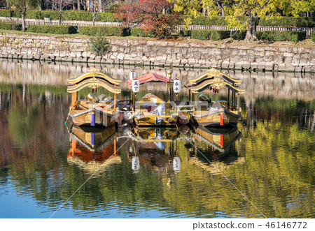 日本 秋天 大阪城 世界遺產 御座船 護城河 osaka castle (osaka jyo) go 日本 秋天 大阪城 世界遺產 御座船 護城河 osaka castle (osaka jyo) go 46146772