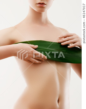 Joyful girl. Beauty, fashion model, Makeup. Body 46147017