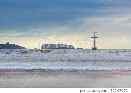 Early evening at Tagharte Beach near Essaouira 46147671