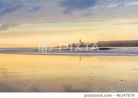 Early evening at Tagharte Beach near Essaouira Early evening at Tagharte Beach near Essaouira 46147679