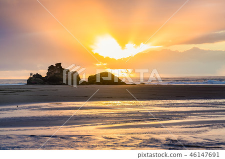 Early evening at Tagharte Beach near Essaouira 46147691