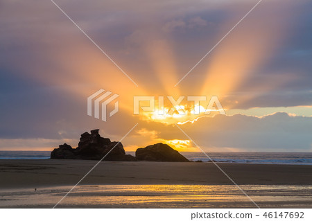Early evening at Tagharte Beach near Essaouira 46147692
