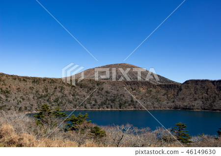 Kirishima mountain range Onami pond Korean mountain Kirishima mountain range Onami pond Korean mountain 46149630