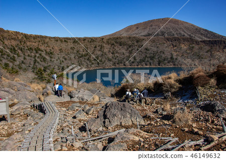 Kirishima mountain range Onami pond Korean mountain Kirishima mountain range Onami pond Korean mountain 46149632