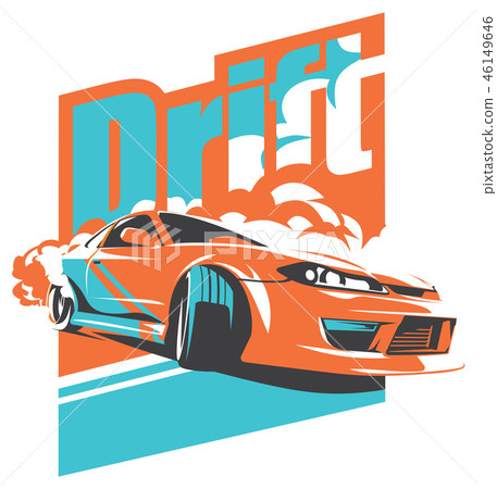 Burnout car, Japanese drift sport, JDM, 46149646