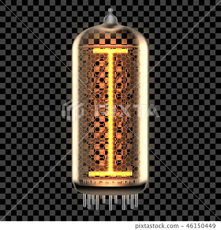Nixie tube indicator lamp with letter 46150449