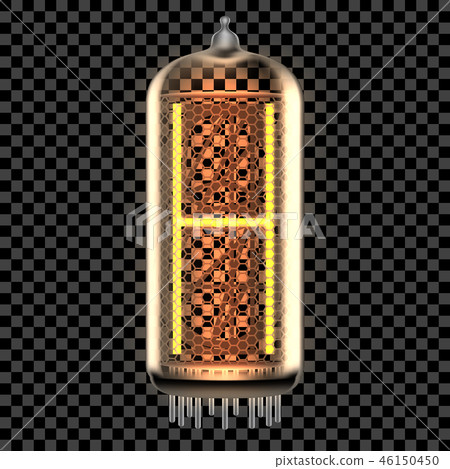 Nixie tube indicator lamp with letter 46150450