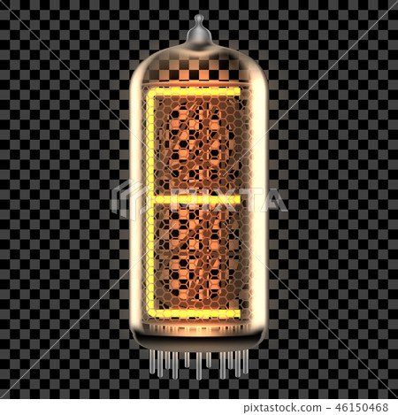 Nixie tube indicator lamp with letter 46150468