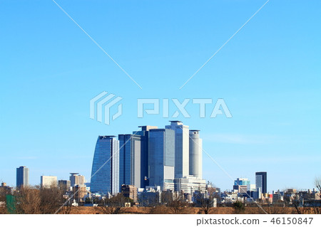 名古屋市市風景在冬天 46150847