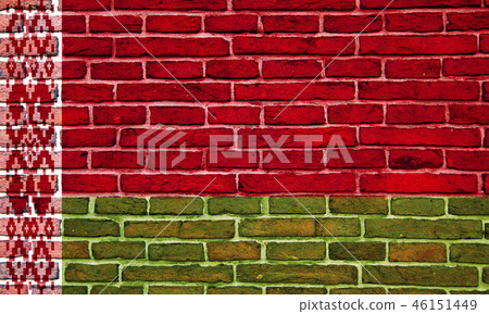 Illustration of amazing Belarus flag. 46151449