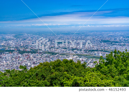 «Hokkaido» Panoramic view of Sapporo city from Mt. Moiwa «Hokkaido» Panoramic view of Sapporo city from Mt. Moiwa 46152493