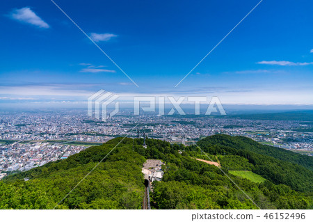 «Hokkaido» Panoramic view of Sapporo city from Mt. Moiwa «Hokkaido» Panoramic view of Sapporo city from Mt. Moiwa 46152496
