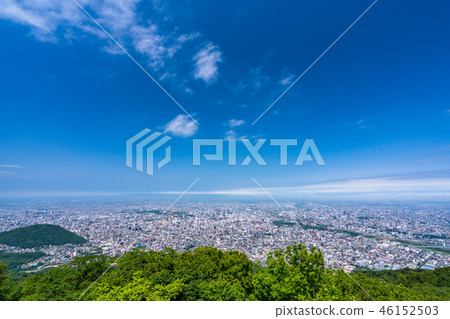 «Hokkaido» Panoramic view of Sapporo city from Mt. Moiwa «Hokkaido» Panoramic view of Sapporo city from Mt. Moiwa 46152503