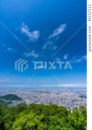 «北海道»從Mt. Moiwa到札幌市的全景 «北海道»從Mt. Moiwa到札幌市的全景 46152511