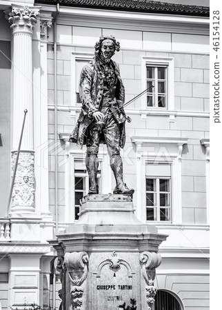 Giuseppe Tartini statue in Piran, colorless 46154128