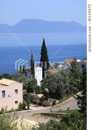 village on the island of Lefkada. 46154879