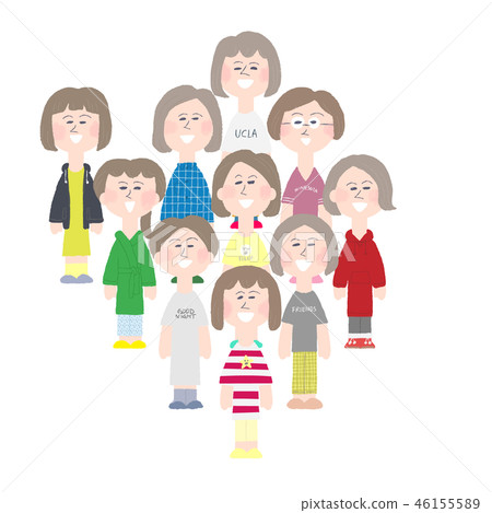 女人在房間裡穿 46155589