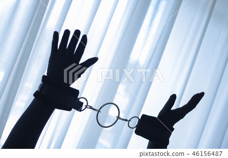 Fetish bondage tied hands woman 46156487