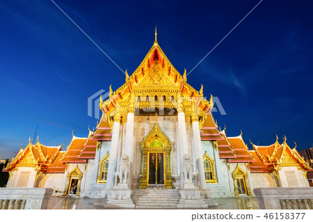 Thai Marble Temple in Bangkok, Thailand Thai Marble Temple in Bangkok, Thailand 46158377