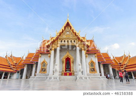 Thai Marble Temple in Bangkok, Thailand Thai Marble Temple in Bangkok, Thailand 46158388