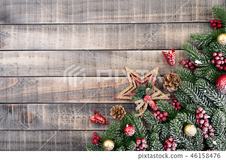 Christmas background and decoration concept 46158476