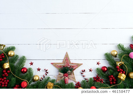 Christmas background and decoration concept 46158477