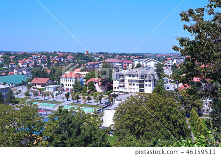 Panoramic view over Gradacac from castle Panoramic view over Gradacac from castle 46159511