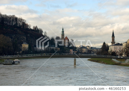 Salzach River, Salzburg, Austria Salzach River, Salzburg, Austria 46160253