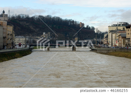 Salzach River, Salzburg, Austria Salzach River, Salzburg, Austria 46160255