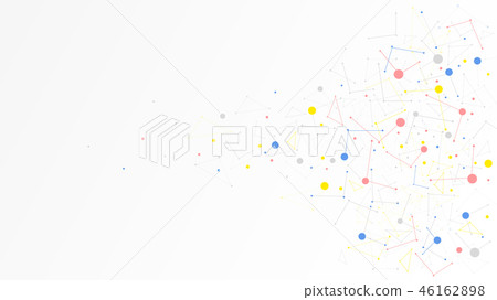 communication technology dot data network abstract 46162898
