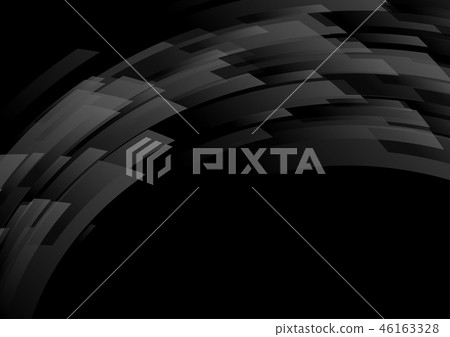 Black abstract hi-tech shapes vector background Black abstract hi-tech shapes vector background 46163328