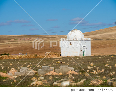 Small mosque and cemetery, Morocco 46166229