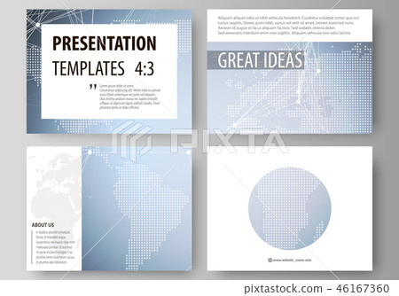 The minimalistic abstract vector illustration of the editable layout of the presentation slides The minimalistic abstract vector illustration of the editable layout of the presentation slides 46167360