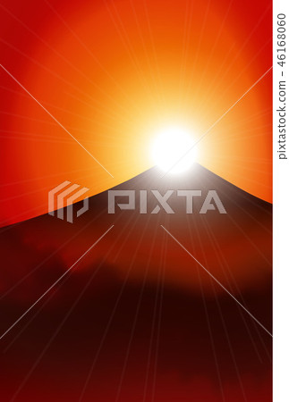 fujiyama, mt fuji, the first sunrise of the year 46168060