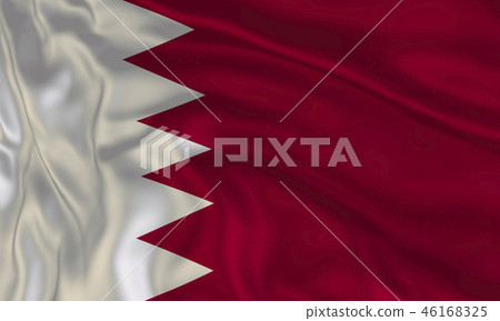 aving flag of Bahrain 46168325