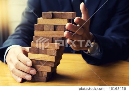 business concept plan and risk project business team work 46168456