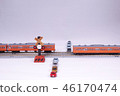 Traffic jam at the level crossing 46170474