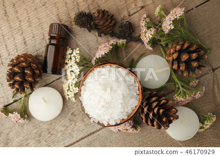 Relax and treatment therapy. Close up Relax and treatment therapy. Close up 46170929