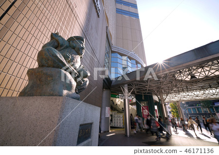 Tokyo cityscape in Japan Abyss statue and Ebisu station etc. 46171136