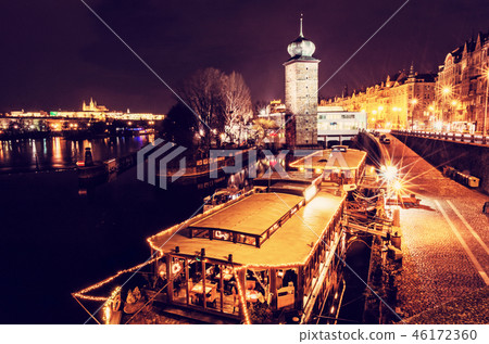 Sitkov water tower and boat restaurant, Prague Sitkov water tower and boat restaurant, Prague 46172360
