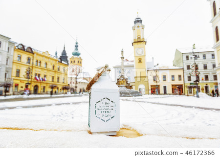 Lantern, SNP square in Banska Bystrica, Slovakia Lantern, SNP square in Banska Bystrica, Slovakia 46172366