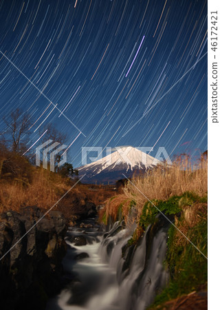 Shibakawa Falls and Fuji Shibakawa Falls and Fuji 46172421
