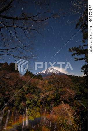 Moon Rainbow and Fuji 46172422