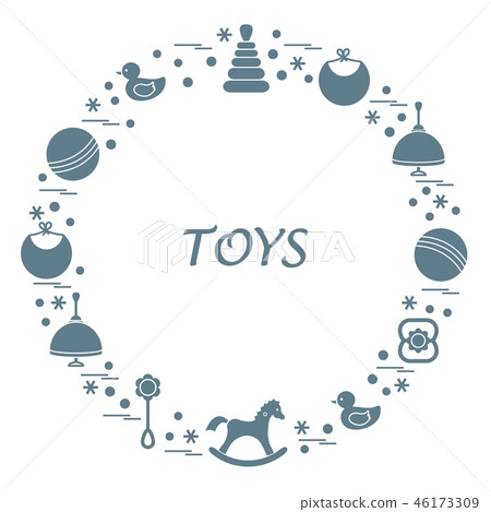 kids elements arranged in a circle kids elements arranged in a circle 46173309