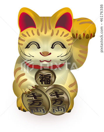 用老虎圖案召喚貓招手左手 用老虎圖案召喚貓招手左手 46176386