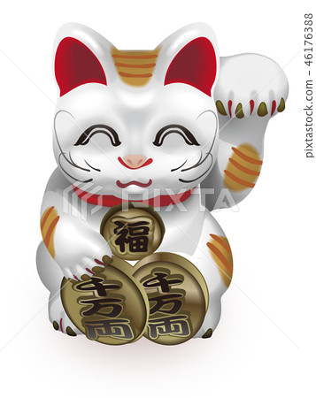 用老虎圖案召喚貓招手左手 用老虎圖案召喚貓招手左手 46176388