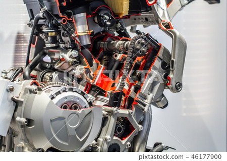 Sport sequental gearbox with close up of open gear 46177900