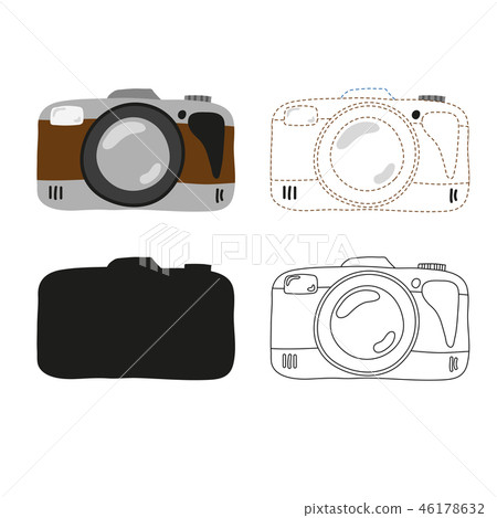 Camera worksheet vector design 46178632