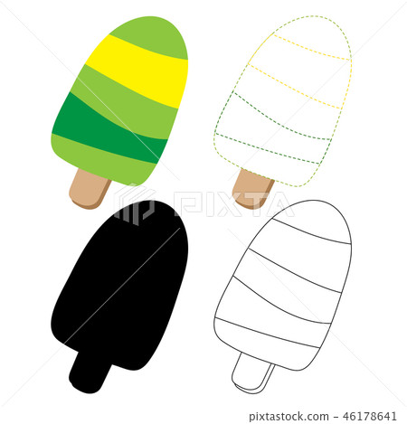 ice cream worksheet vector design 46178641